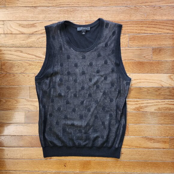 Ann Taylor Black & Tan Sleeveless Top - Picture 1 of 3